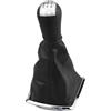 Jeviuwi Pomello del Cambio Per Ford Per Focus 2 MK2 2005-2008 Pomello Del Cambio A 5 Marce Per Auto, Leva Del Cambio, Cuffia Copri-cuffia, Accessorio(Silver 5 Speed)