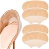 FVBKCOT 4 Cuscinetti per Tallone Scarpe, Cuscinetti Tallone Antiscivolo Gel, Morbida Imbottitura Silicone per Scarpe Grandi o Larghe, Previene Vesciche, Sfregamento