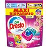 Bio Presto Bio Presto Power Caps Color, Detersivo Lavatrice Predosato In Capsule Per Capi Colorati, Confezione Da 60 Lavaggi - 720 g