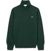 Lacoste Maglione Uomo Collo Alto con Zip Verde sinople