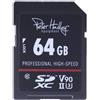 Peter Hadley Scheda SDXC UHS-II ad alta velocità Prof. Cl10, U3, V90 64 GB"