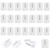 Jinpojun 24 Pezzi Gancio Autoadesivo per Bastone, Decorativi per Finestra, Curtain Hooks per Muro Parete Tende, Non c'è bisogno di fare buchi, Ganci per Zanzariere per Tende di Rete Canne, Bianco