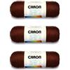 Caron Simply Soft - Filati di cioccolato - Confezione da 3 pezzi da 170 g/6 oz - Acrilico - 4 M (pettinato) - 315 m - Maglieria/uncinetto