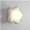 LOGT Applique LED per Interni da 15 W Lampada da Parete a Forma di Fiore 3 Colori Lampada da Comodino Luce da Parete Floreale Lampada da Notte per Bambini Illuminazione da Parete G9,Bianca