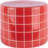 LEITMOTIV RETRO TILES TAVOLINO BASSO ROSSO SCARLATTO LM2310RD