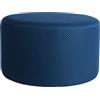 LEITMOTIV RETRO MESH POUF TONDO BLU COBALTO LM2365BL