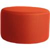 LEITMOTIV RETRO MESH POUF TONDO ARANCIONE ACCESO LM2365OR