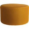 LEITMOTIV RETRO MESH POUF TONDO GIALLO ACCESO LM2365YE
