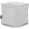CAB Pouf modello Bonao, realizzato in morbida in similpelle, riempito con palline di polistirolo, dimensioni di 40 x 40 x 40 cm, 8 colori disponibili, articolo sfoderabile e lavabile Bianco ottico