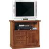 mobili2g Mobile porta tv, stile classico, in legno massello e mdf con rifinitura in noce lucido - Mis. 84 x 40 x 80