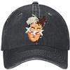 Dongbiise olbvybxm qcrwhqwov drodqtfez berretto da baseball in denim lavato uomo regolabile unisex