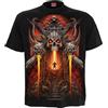 Spiral Gates of Hell Uomo T-Shirt Nero 100% Cotone Regular