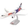 herpa Snap-Fit modellino aereo Star Air Embraer E175, miniatura in scala 1:100, pezzo da collezione, modello con supporto, plastica