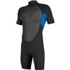 O'NEILL 2026 Uomo Reactor-2 2mm Back Zip Shorty Muta 5041B - Black/Ocean