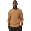 LACOSTE MAGLIONE GIROCOLLO IN LANA CARDATA BEIGE