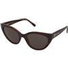 Love Moschino MOL064/S 05L/70 | Occhiali da Sole Graduati o Non Graduati | Prova Online | Plastica | Cat Eye, Ovali / Ellittici | Marrone, Havana | Adrialenti