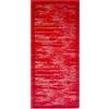 Pierre Tappeti Tappeto moderno NEW YORK ROSSO cornice con tinta unita effetto melange, passatoia cucina multiuso lavabile antiscivolo cm.55x140