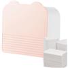 Generic Organizer da parete per il trucco, contenitore per assorbenti igienici | scatola a doppia griglia con coperchio antipolvere, contenitore per il bagno per batuffoli di cotone, tamponi di cotone