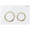 PLACCA DI COMANDO GEBERIT OMEGA 20 ROUND BIANCO E ORO LUCIDO 115.085.KK.1