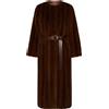 Max Mara Studio Cappotto Lungo con Cintura - Nocciola