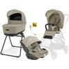 INGLESINA Electa System Quattro con Ovetto Drw-Evo Reclinabile Hangar Beige (Telaio escluso)