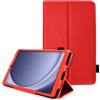 TECHGEAR Custodia in pelle per Samsung Galaxy Tab A11 / A9 8,7 (SM-X130/X135/X110/X115) PU pelle sottile Folio Stand Cover con cinturino da polso, chiusura magnetica, fodera in microfibra, passante
