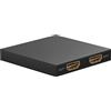 Goobay 58480 Splitter HDMI 1 in 2 Out - Distributore 4K a 30Hz (2160p) / Commutatore 1.4 per Due Monitor Con 60Hz a 1080p