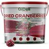 GiDeli Mirtilli rossi essiccati 20 kg succosi bacche intere snack vegano cereali cot...