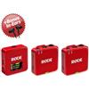 RODE Sistema microfonico wireless Rode Wireless GO Gen 3 rosso + cuffie intrauricolari in omaggio
