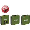 RODE Sistema microfonico wireless Rode Wireless GO Gen 3 Moss Khaki + cuffie intrauricolari in omaggio