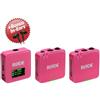 RODE Sistema microfonico wireless Rode Wireless GO Gen 3 rosa + cuffie intrauricolari in omaggio