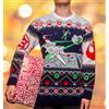 AAA Merchandise Maglione natalizio a tema Star Wars, modello X-Wing contro TIE Fighter, taglia XL