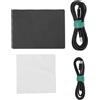 Gistuch Tastiera touch USB, con cavo, grande, nera, in alluminio, mouse multi-touch per computer Windows, desktop e laptop, portatile