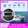 Autoradio Marine Bluetooth impermeabile IPX5 FM AM USB AUX 4x50W Barca ATV UTV