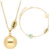 Bola Nature Stone Beads and Mum/Baby Charm 1 pz