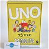 Mattel UNO Peanuts 75th Anniversary Edition - Gioco di carte in tela Snoopy di...