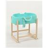 My Sweet Baby Cesta per bambole in cotone stile BOHO con culla in legno - Menta