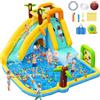 Scivolo Gonfiabile Con Ventilatore 450W - Castello D'Acqua 10-In-1 per Bambini I