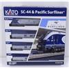 Kato 106-9001 N Amtrak SC-44 Charger Pacific Surfliner 4-Car Base Train Set