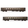 Rivarossi FS 2 CARROZZE 1 2a CLASSE C/SCOMPART.RISTORO 1 2a CLASSE EP.III-IV 1:8