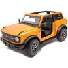 Maisto FORD BRONCO 2021 NO DOOR YELLOW 1:18