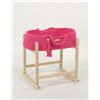 My Sweet Baby Cesta porta-bambole in cotone stile BOHO con culla in legno - Fucsia