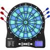 Bersaglio Elettronico per Freccette, Bersaglio Illuminato a LED con 48 Giochi e