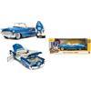 Jada Toys CADILLAC ELDORADO WITH BLUE FIGURE "M&M'S" 1956 BLUE 1:24