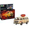 Revell VW T3 BUS "SURFER BOY PIZZA" "STRANGER THINGS" MODEL SET KIT 1:25