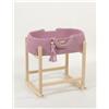 My Sweet Baby Cesta per bambole in cotone stile BOHO con culla in legno - Lavanda