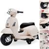 Sun Baby Scooter Vespa a batteria per bambini, ecru