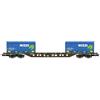 Rivarossi FS 4 ASSI CONTAINER WAGON "NIZZI" EP.V-VI 1:87