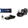 Jada Toys FORD TARUS FROM "ROBOCOP" WITH FIGURE 1986 BLACK/SILVER 1:24