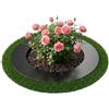 Relaxdays Anello per alberi, bordo prato per alberi e arbusti, D 60 cm, acciaio zincato, antracite